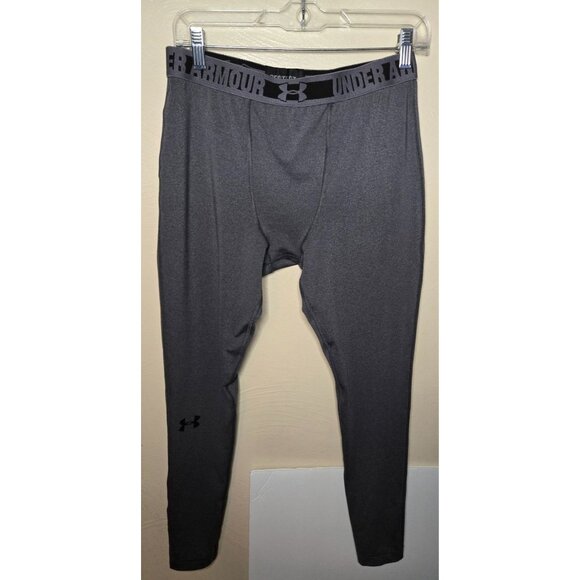 Under Armour Men's Heatgear Compression Tights Size Large Fitness Gym Workout - Picture 2 of 5